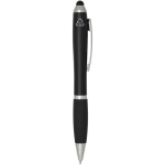 Draaibalpen met touchscreenpen en zachte grip, blauwe inkt kleur zwart tweede weergave met zijkant