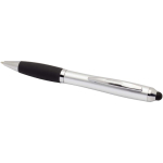 Draaibalpen met touchscreenpen en zachte grip, blauwe inkt kleur zilver tweede weergave