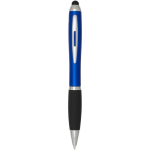 Draaibalpen met touchscreenpen en zachte grip, blauwe inkt kleur koningsblauw