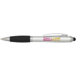 Draaibalpen met stylus en zachte grip, zwarte inkt kleur zilver weergave tampondruk
