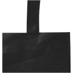 Gerecyclede mini tas van thermisch geseald vliesstof 3L kleur zwart weergave detail 1