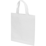 Gerecyclede mini tas van thermisch geseald vliesstof 3L kleur wit
