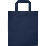 Gerecyclede mini tas van thermisch geseald vliesstof 3L kleur marineblauw tweede weergave achterkant