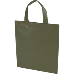 Gerecyclede mini tas van thermisch geseald vliesstof 3L kleur donkergroen