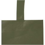 Gerecyclede mini tas van thermisch geseald vliesstof 3L kleur donkergroen weergave detail 1