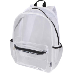Transparante rugzak van gerecycled gaas met voorvak 18L kleur wit