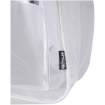 Transparante rugzak van gerecycled gaas met voorvak 18L kleur wit weergave detail 1