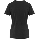 Dames T-shirt met korte mouwen van ringgesponnen katoen 160 g/m2 Elevate kleur zwart tweede weergave achterkant