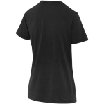 Dames T-shirt met korte mouwen van ringgesponnen katoen 160 g/m2 Elevate kleur zwart derde weergave achterkant