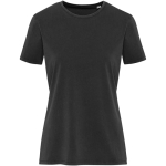 Dames T-shirt met korte mouwen van ringgesponnen katoen 160 g/m2 Elevate kleur zwart tweede weergave voorkant