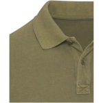 Herenpolo met korte mouwen van voorgewassen piqué 200 g/m² Elevate kleur donkergroen weergave detail 1