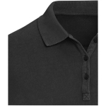 Damespolo met korte mouwen van voorgewassen en voorgekrompen piqué 200 g/m2 Elevate kleur zwart weergave detail 1
