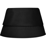 Lichte polyester hoed met zonbescherming 130 g/m² kleur zwart tweede weergave achterkant