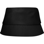 Lichte polyester hoed met zonbescherming 130 g/m² kleur zwart tweede weergave voorkant