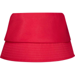 Lichte polyester hoed met zonbescherming 130 g/m² kleur rood tweede weergave achterkant