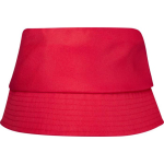 Lichte polyester hoed met zonbescherming 130 g/m² kleur rood tweede weergave voorkant