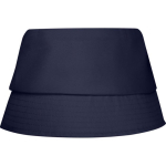 Lichte polyester hoed met zonbescherming 130 g/m² kleur marineblauw tweede weergave achterkant