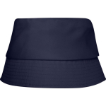 Lichte polyester hoed met zonbescherming 130 g/m² kleur marineblauw tweede weergave voorkant