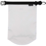 Compacte gerecyclede waterdichte tas met rolsluiting 1L kleur wit derde weergave voorkant