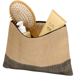 Smalle toilettas van gecertificeerd papier met zachte voering 3L kleur zwart tweede weergave