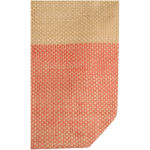 Geweven strooien tas met magneetknop en brede bodem 10L kleur mahonie weergave detail 1