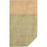 Geweven strooien tas met magneetknop en brede bodem 10L kleur gemarmerd groen weergave detail 1