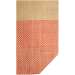 Tas van gevlochten stropapier met rits en bodem, inhoud 21L kleur mahonie weergave detail 1
