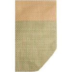 Tas van gevlochten stropapier met rits en bodem, inhoud 21L kleur gemarmerd groen weergave detail 1