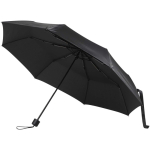 Compacte opvouwbare paraplu met metalen frame en rubber Ø102 kleur zwart