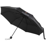 Compacte opvouwbare paraplu met metalen frame en rubber Ø102 kleur zwart