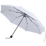 Compacte opvouwbare paraplu met metalen frame en rubber Ø102 kleur wit