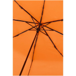 Compacte opvouwbare paraplu met metalen frame en rubber Ø102 kleur oranje tweede weergave