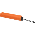 Compacte opvouwbare paraplu met metalen frame en rubber Ø102 kleur oranje derde weergave