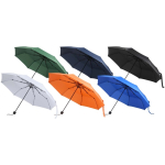 Compacte opvouwbare paraplu met metalen frame en rubber Ø102 kleur marineblauw tweede weergave meerdere kleuren