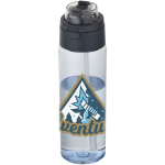 Fles met geïntegreerd rietje en lekvrije drukknopdeksel 700ml kleur bondi blauw