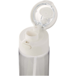 Fles met geïntegreerd rietje en lekvrije drukknopdeksel 700ml kleur doorzichtig weergave detail 1