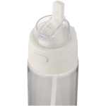 Fles met geïntegreerd rietje en lekvrije drukknopdeksel 700ml kleur doorzichtig weergave detail 2