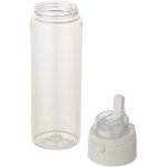Fles met geïntegreerd rietje en lekvrije drukknopdeksel 700ml kleur doorzichtig tweede weergave