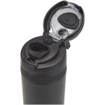 Enkelwandige fles met opklapbaar rietje en matte afwerking 800ml kleur zwart weergave detail 1