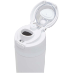 Enkelwandige fles met opklapbaar rietje en matte afwerking 800ml kleur wit weergave detail 1
