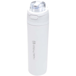 Enkelwandige fles met opklapbaar rietje en matte afwerking 800ml kleur wit weergave bedrukking logo 2