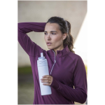 Enkelwandige fles met opklapbaar rietje en matte afwerking 800ml kleur wit luxe weergave
