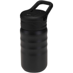 Sportfles 350ml met lekvrije opklapbare rietje kleur zwart
