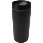Dubbelwandige thermobeker met schroefdeksel inbegrepen 480ml kleur zwart