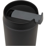 Dubbelwandige thermobeker met schroefdeksel inbegrepen 480ml kleur zwart weergave detail 1