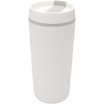 Dubbelwandige thermobeker met schroefdeksel inbegrepen 480ml kleur wit