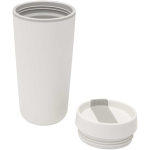 Dubbelwandige thermobeker met schroefdeksel inbegrepen 480ml kleur wit tweede weergave