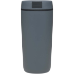 Dubbelwandige thermobeker met schroefdeksel inbegrepen 480ml kleur bondi blauw tweede weergave achterkant