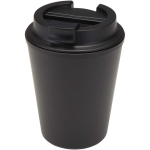 Dubbelwandige thermobeker met lekvrije schroefdeksel 300ml kleur zwart