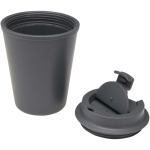 Dubbelwandige thermobeker met lekvrije schroefdeksel 300ml kleur grijs tweede weergave